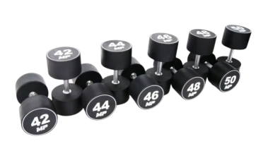 Muscle Power urethaan dumbbellset 42-50KG 