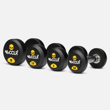 NUCCLR PU dumbbell set 2.5-10 KG 