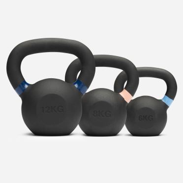 NUCCLR cast iron kettlebell set 6-12 KG 