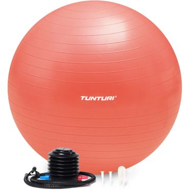 Tunturi fitnessbal anti burst rose goud inclusief pomp 